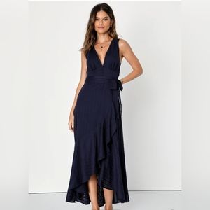 NEW LULU'S Stylish Sight Midi Dress